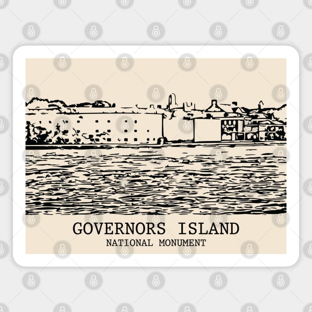 Governors Island National Monument Magnet by Lakeric